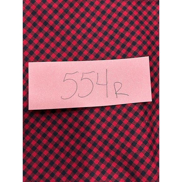 Orvis Gingham Check Long Sleeve Button Front Shirt Red Black Sz XXL Officewear - Picture 8 of 9